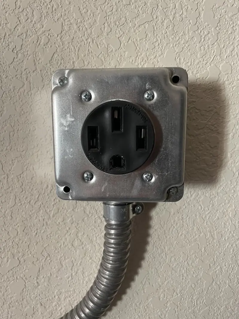 NEMA 14-50 outlet installed for Smart Home Electrical in LaBelle